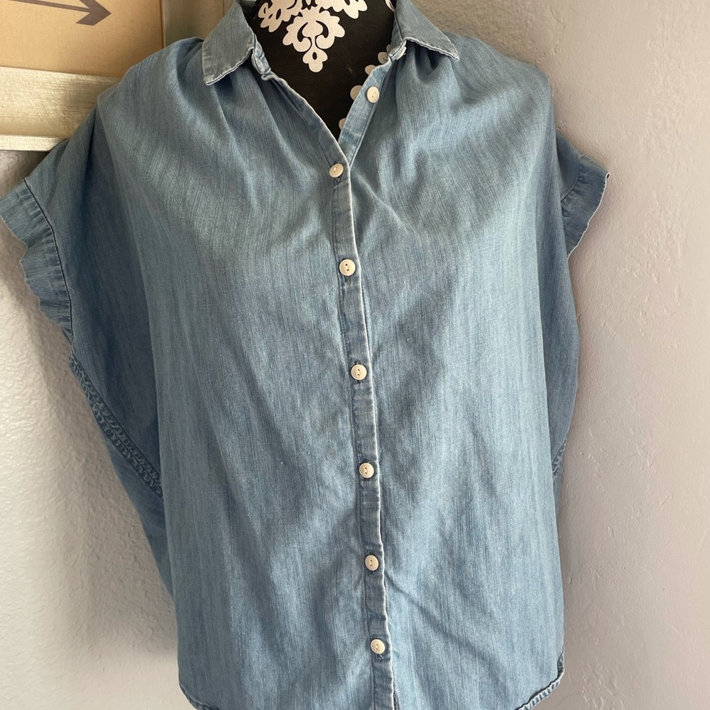 Madewell Chambray Short-Sleeve Shirt
